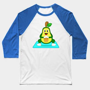 Avocado Yoga Meditation Baseball T-Shirt